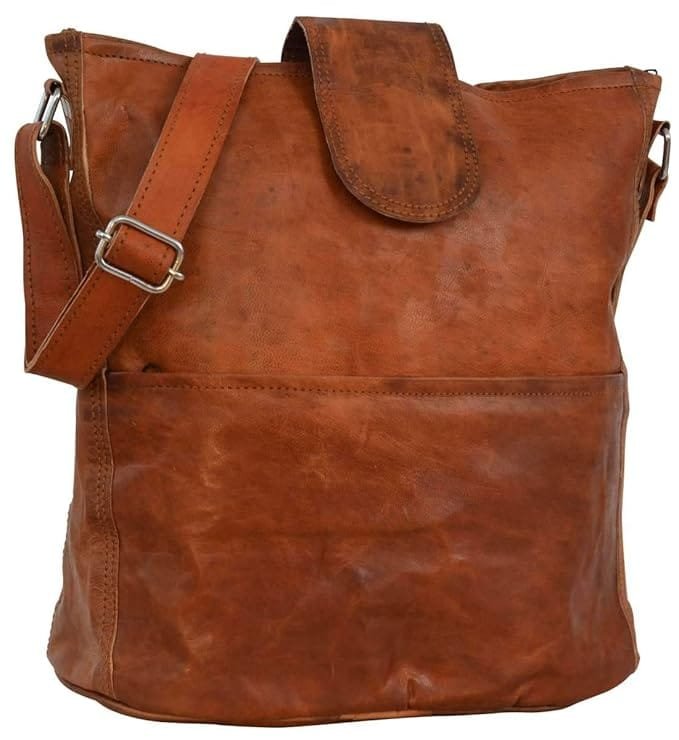 Women's Leather Brown Tote Bag